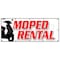 Signmission MOPED RENTAL BANNER SIGN scooters bikes rent carts kayak motorbike B-120 Moped Rental - alternate 1